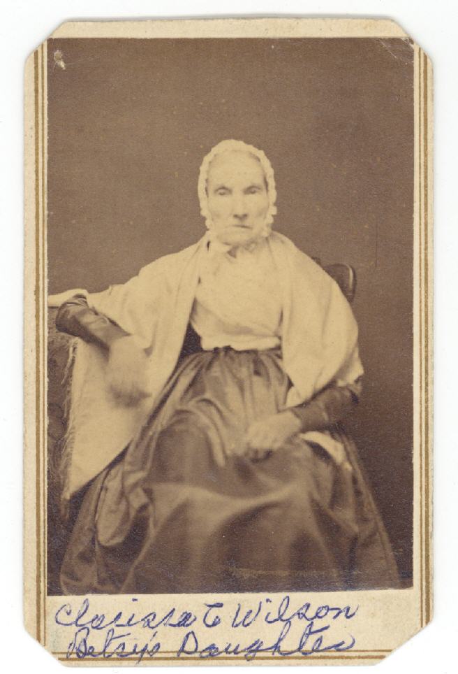 Clarissa Claypoole Wilson (Betsy Ross's daughter), courtesy of Kent Buehler