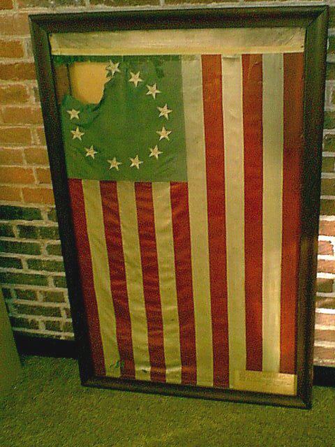 Replica flag made by Rachel (Mrs. Jacob) Albright